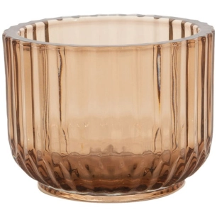 bougeoir 10.5 cm moka - point virgule