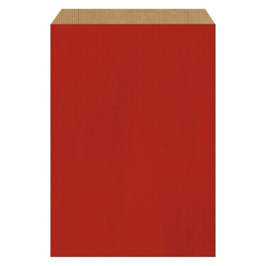 sachet kraft 277x45cm rouge - papeterie du poitou