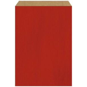 sachet kraft 277x45cm rouge - papeterie du poitou