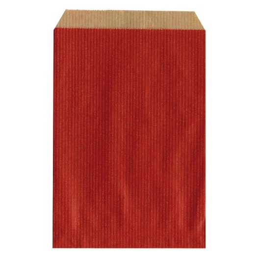 sachets kraft 186x35cm rouge - papeterie du poitou