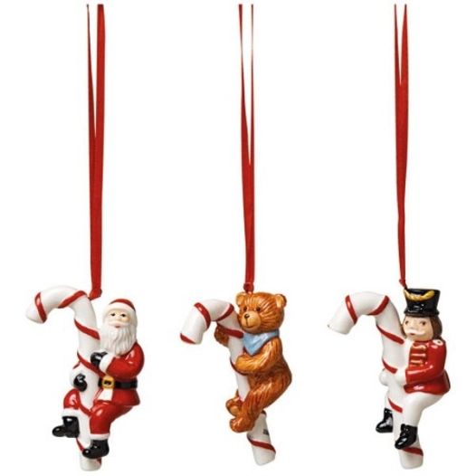 set 3 sucres d'orge - nostalgic ornaments - villeroy et boch