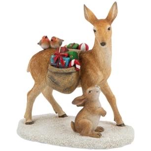 figurine cerf & cadeaux - winter collage - villeroy et boch