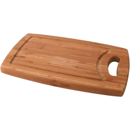 planche à découper en bambou 29 x 19 x 1,8 cm avec poignée - cosy & trendy