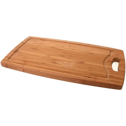 planche à découper en bambou 42 x 24 x 1,8 cm avec poignée - cosy & trendy