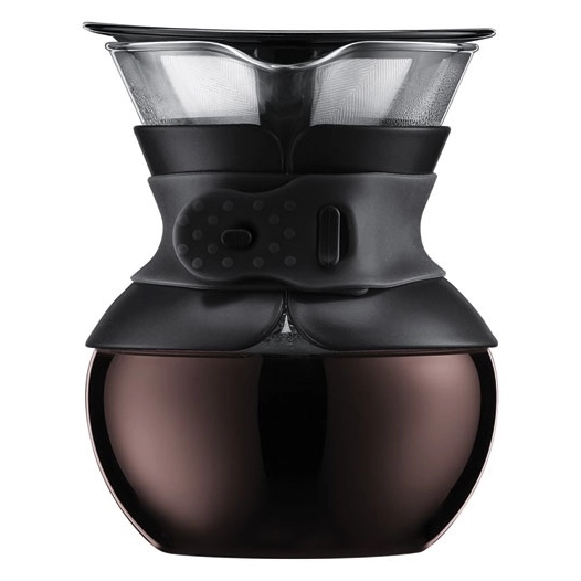 cafetière 4 tasses / 0.5 l noire - pour over - bodum