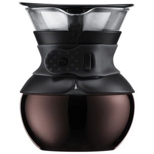 cafetière 4 tasses / 0.5 l noire - pour over - bodum