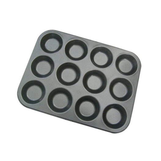 plaque de 12 moules individuelles tartelettes - de buyer