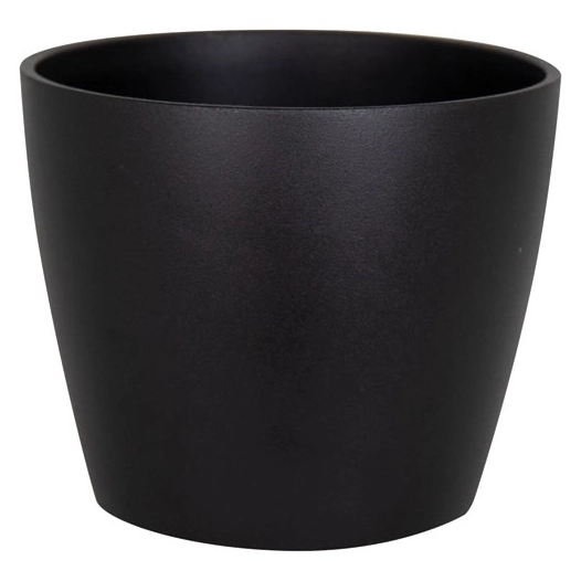 cache-pot céramique nubia 25cm noir - artevasi