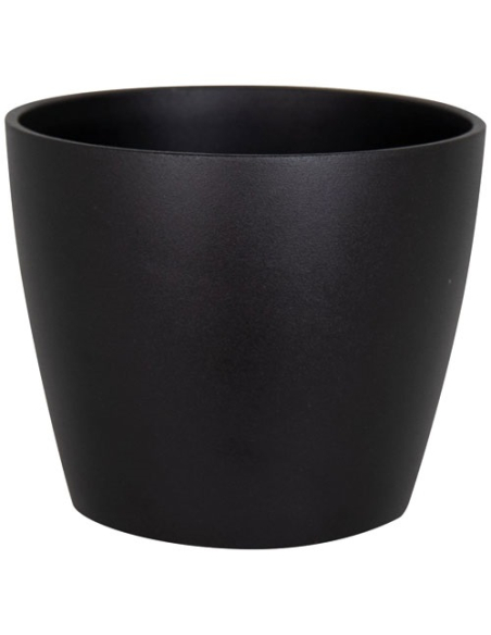 Cache-pot Céramique Nubia Noir 25cm Design élégant, finition mate, idéal intérieur - ARTEVASI