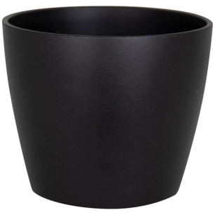 cache-pot céramique nubia 25cm noir - artevasi