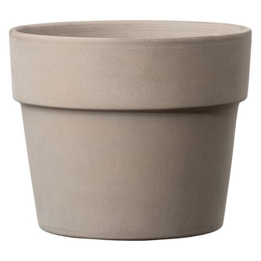 cache-pot perfetto grafite 15cm gris - deroma