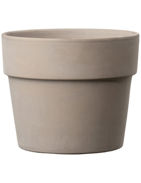 Cache-pot Perfetto Grafite Design moderne, gris anthracite, 15cm, résistant - DEROMA