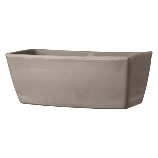 jardinière garda grafite 32cm gris - deroma