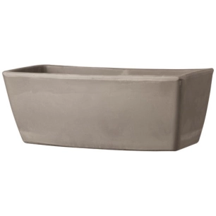 jardinière garda grafite 32cm gris - deroma