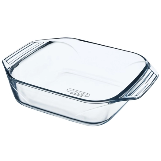 plat à four carré 29 x 23 cm / 2.4 l - let's share ! - pyrex