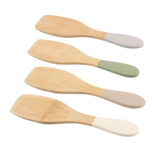 set 4 spatules 13 cm en bambou - point virgule