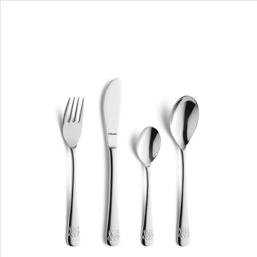 coffret bébé 4 pièces - ourson - amefa