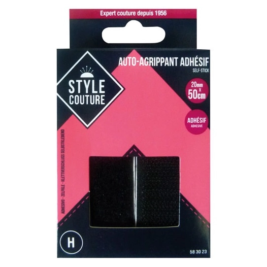 autoagrip adhesif autocollant noir - style couture