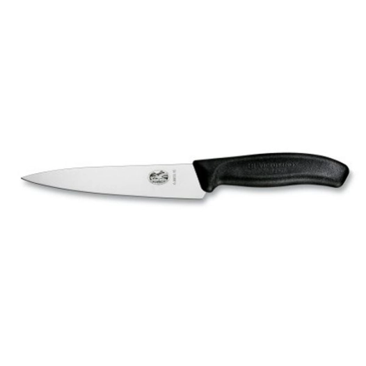 couteau à découper & éminceur 15 cm noir - victorinox