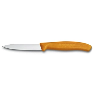 lot de 2 couteaux office 8 cm orange - swissclassic - victorinox