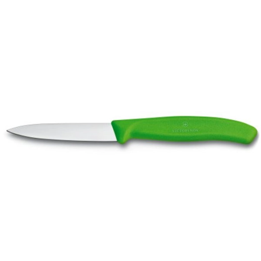 lot de 2 couteaux office 8 cm vert - swissclassic - victorinox