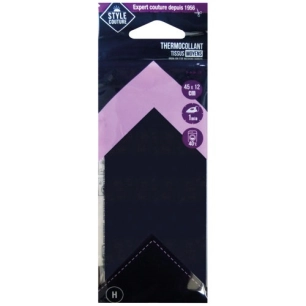 thermocollant noir 45x12cm - style couture