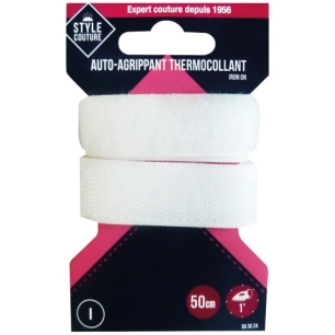 autoagrippant thermocollant blanc - style couture