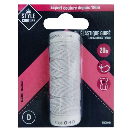 fil guipe blanc 20m - style couture