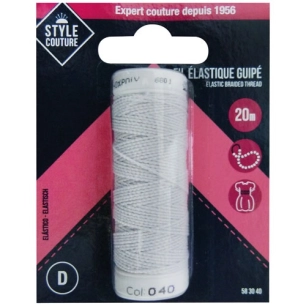 fil guipe blanc 20m - style couture