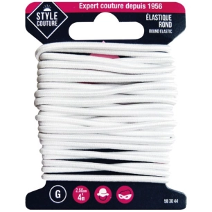 elastique rond 2.5mm x 4m - style couture