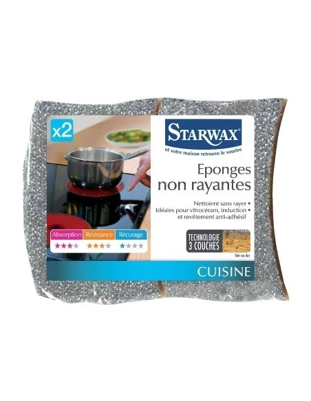 Eponge argent non rayante 2