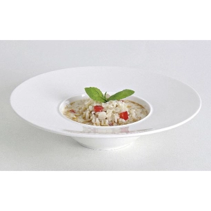 6 assiette à risotto blanche 22 cm - rings - cosy & trendy