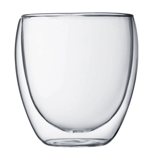 lot de 2 verres double paroi 25 cl - pavina - bodum