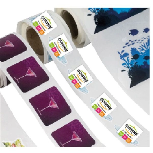 cp rouleau étiquettes adhésives vernis brillant - cuisine plaisir