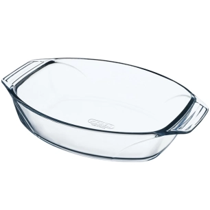 plat à four ovale 38 x 27 cm / 4 l - let's share ! - pyrex