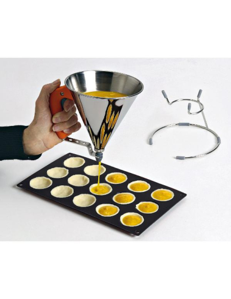 Entonnoir à Piston Kwik Orange Dosage précis et automatique - De Buyer