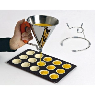 entonnoir à piston automatique 0.8 l orange - kwik - de buyer