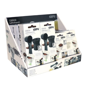 présentoir kits, capsules de café et opercules - conscio - gefu