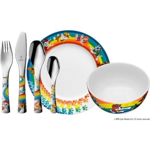 set vaisselle enfant 6 pièces - pat patrouille - wmf