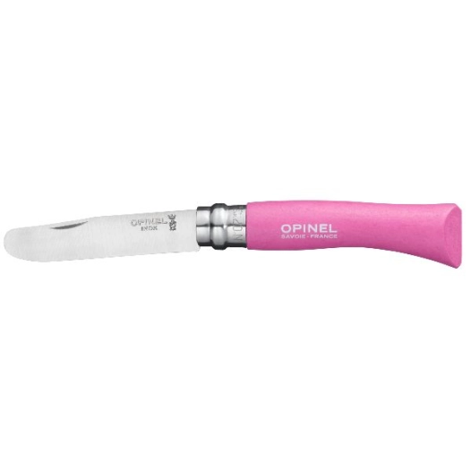 couteau enfant n°7 fushia - mon premier opinel - opinel