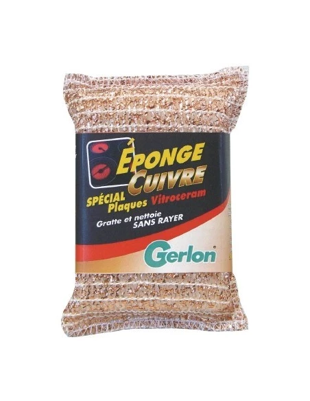 Eponge cuivre pour plaque vitrocéramique - GERLON