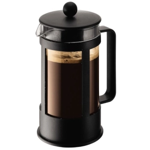 cafetière à piston 8 tasses noire - kenya - bodum