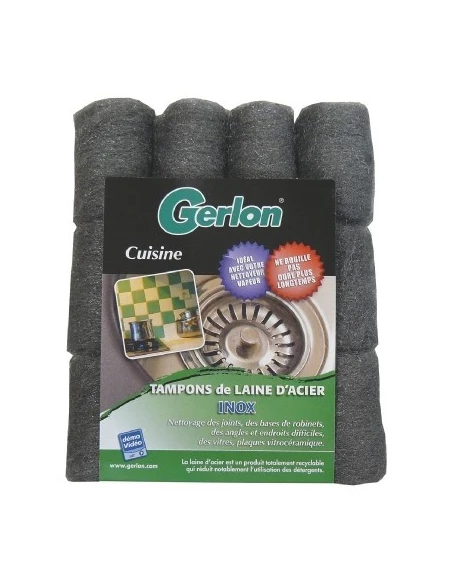 Tampon laine d'acier inox 12