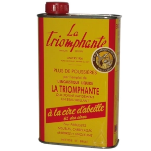 cire liquide à la cire d'abeille - claire - 0,5 l - la triomphante
