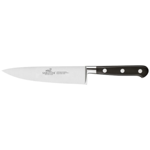 couteau de cuisine chef 15 cm - idéal inox & rivets inox - lion sabatier - rousselon dumas sabatier