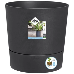 pot greensense aqua care rond 35cm gris charbon - elho