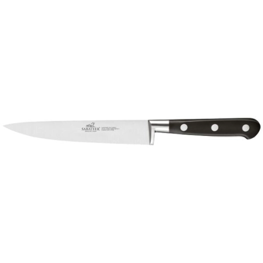 couteau filet de sole 15 cm - idéal inox & rivets inox - lion sabatier - rousselon dumas sabatier