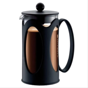 cafetière à piston 4 tasses noire - kenya - bodum