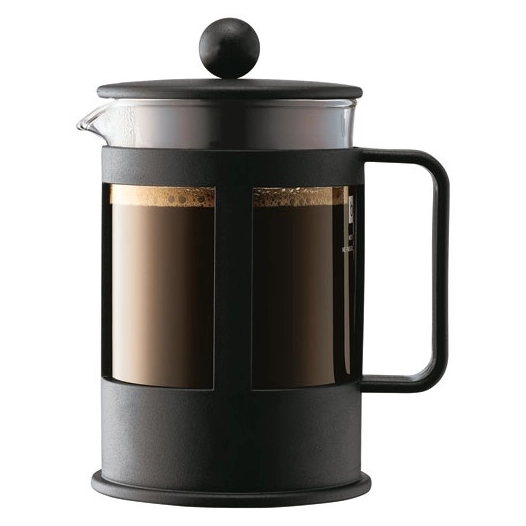 cafetière à piston 4 tasses noire - kenya - bodum