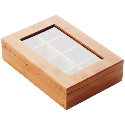 bambou boite a the 8 compartiments fsc - point virgule